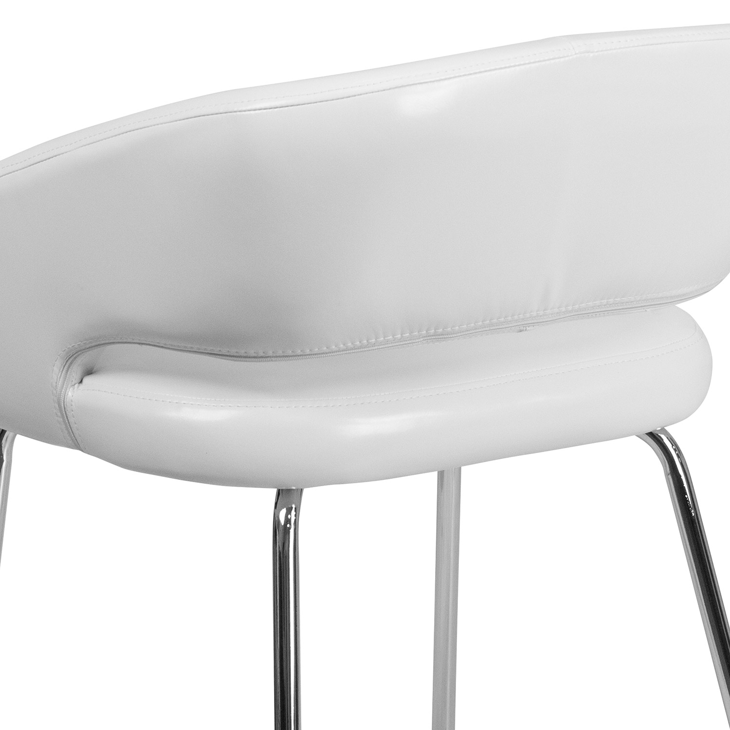 BLNK™ Fusion Series LeatherSoft Side Reception Chair - White