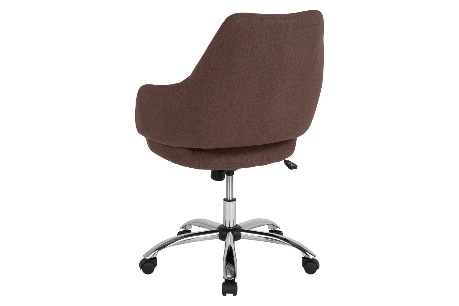 BLNK Madrid Fabric Home and Office Upholstered Mid-Back Chair - Brown