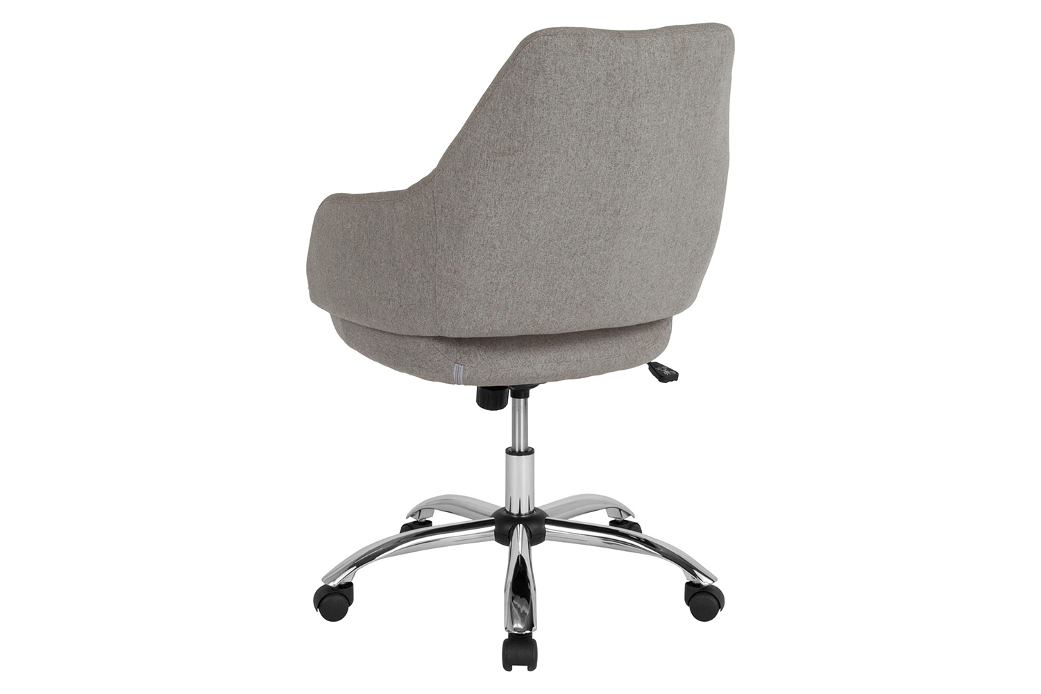 BLNK Madrid Fabric Home and Office Upholstered Mid-Back Chair - Light Gray