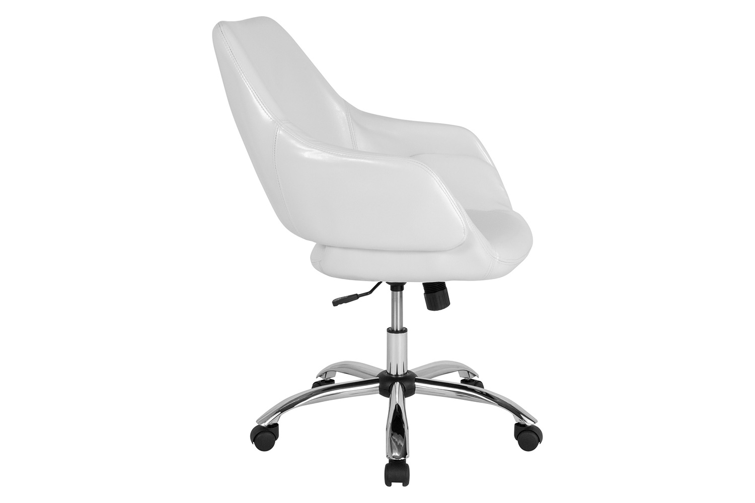 BLNK - Madrid LeatherSoft Home and Office Upholstered Mid-Back Chair