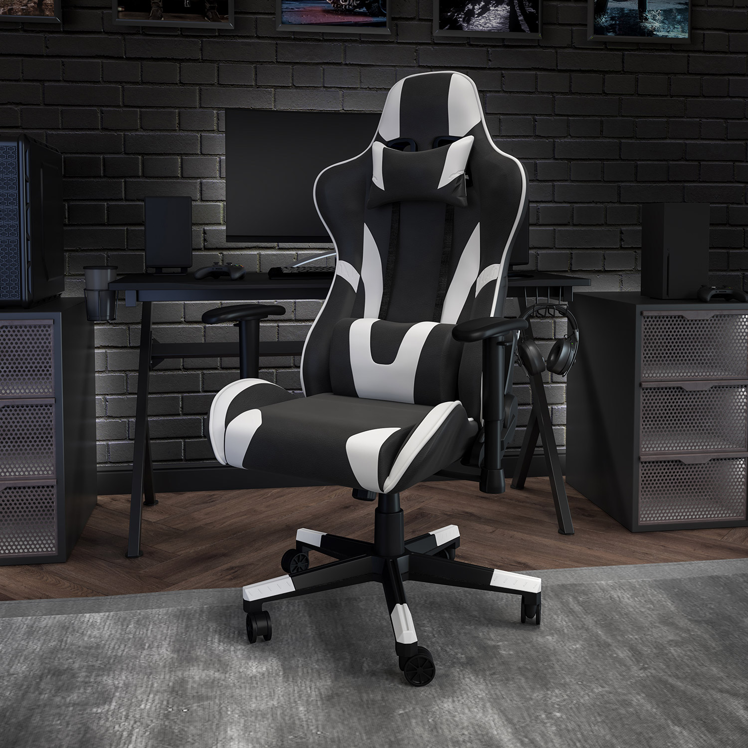 BLNK X20 Gaming Racing Office Ergonomic Computer PC Adjustable Swivel Chair with Fully Reclining Back