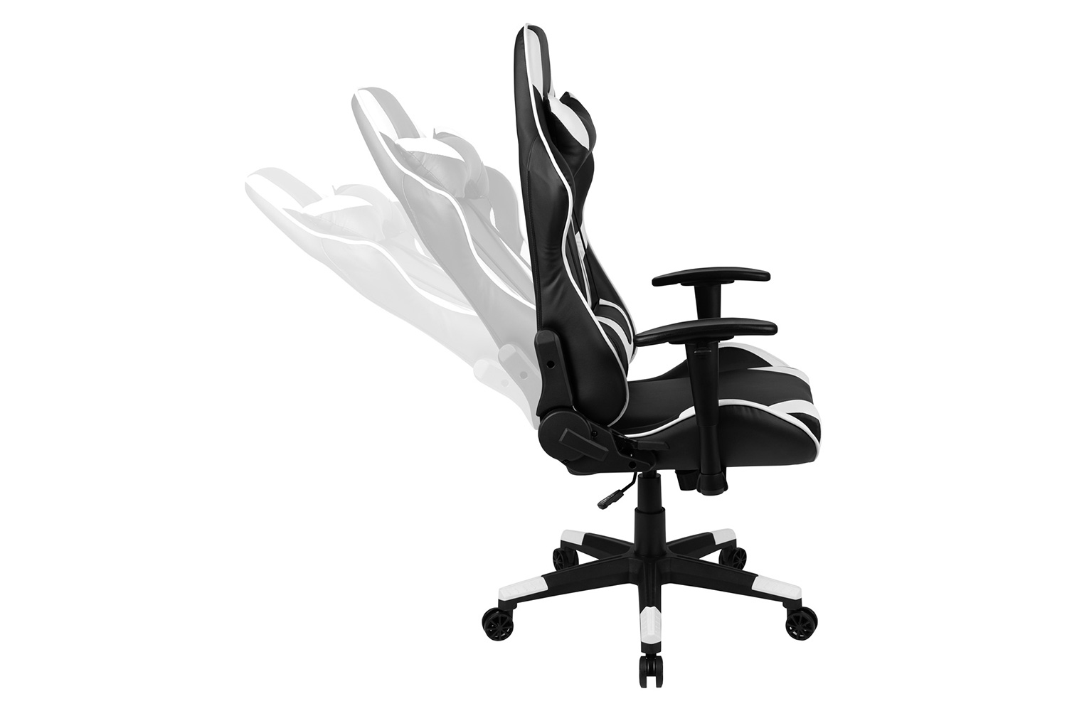 BLNK X20 Gaming Racing Office Ergonomic Computer PC Adjustable Swivel Chair with Fully Reclining Back - Black