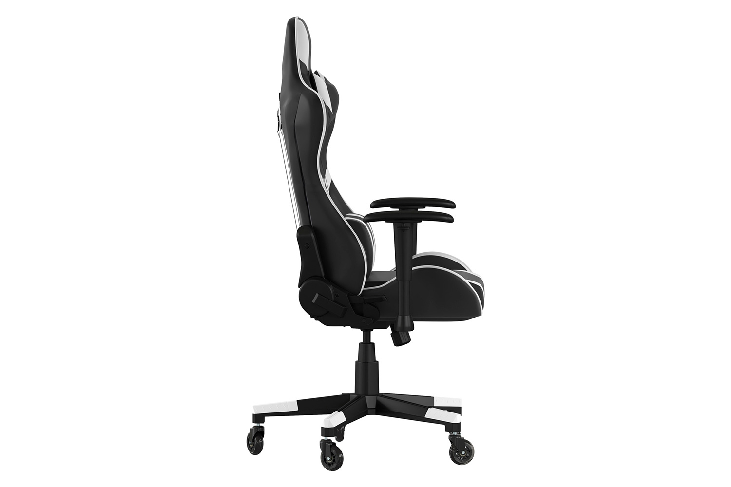 BLNK X20 Gaming Racing Office Computer PC Adjustable Chair with Reclining Back and Transparent Roller Wheels - Black