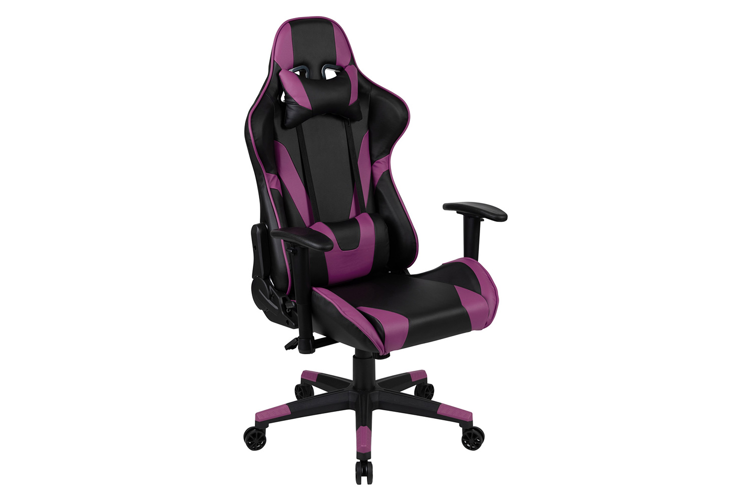 BLNK X20 Gaming Racing Office Ergonomic Computer PC Adjustable Swivel Chair with Fully Reclining Back - Purple