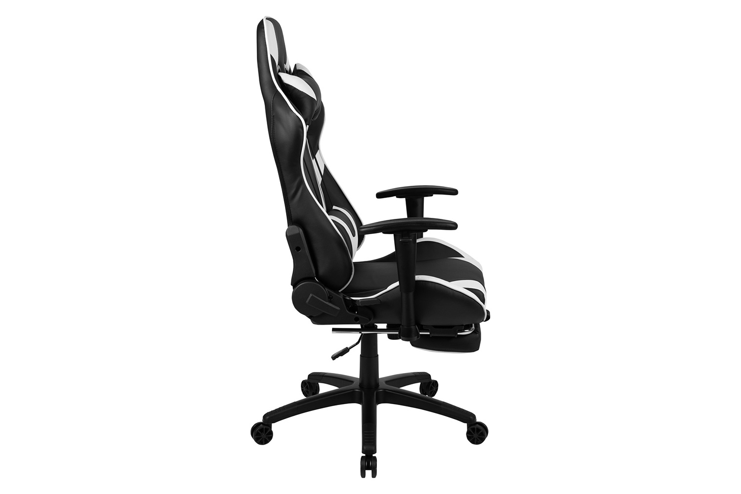 BLNK X30 Gaming Racing Office Ergonomic Computer Chair with Fully Reclining Back and Slide-Out Footrest - Black