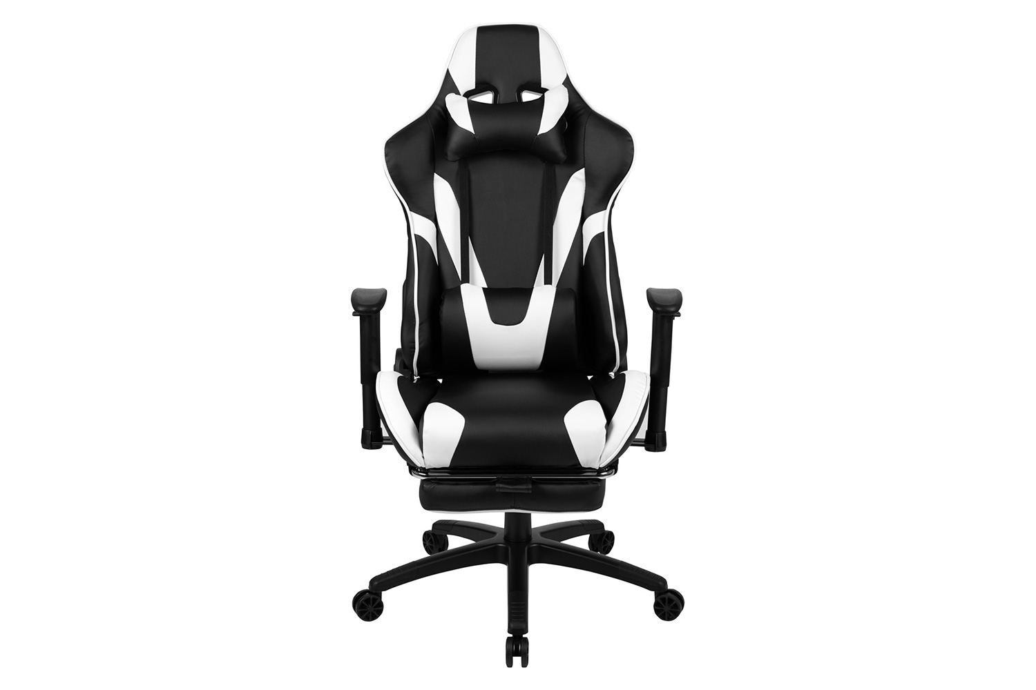 BLNK X30 Gaming Racing Office Ergonomic Computer Chair with Fully Reclining Back and Slide-Out Footrest - Black