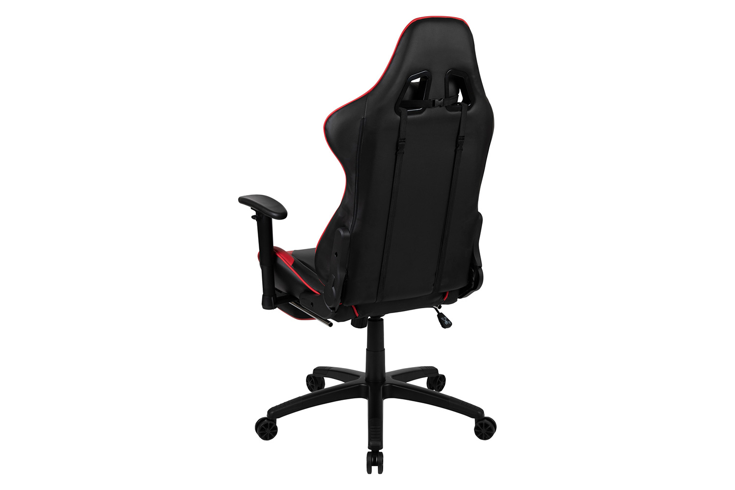 BLNK X30 Gaming Racing Office Ergonomic Computer Chair with Fully Reclining Back and Slide-Out Footrest - Red