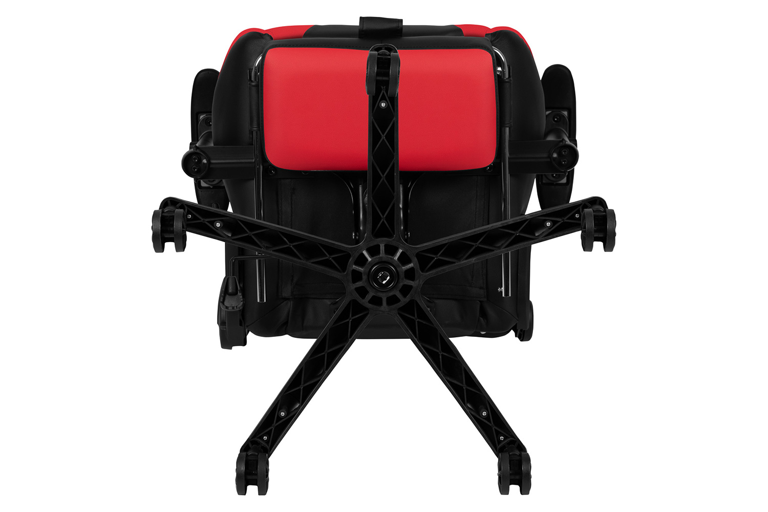 BLNK X30 Gaming Racing Office Ergonomic Computer Chair with Fully Reclining Back and Slide-Out Footrest - Red