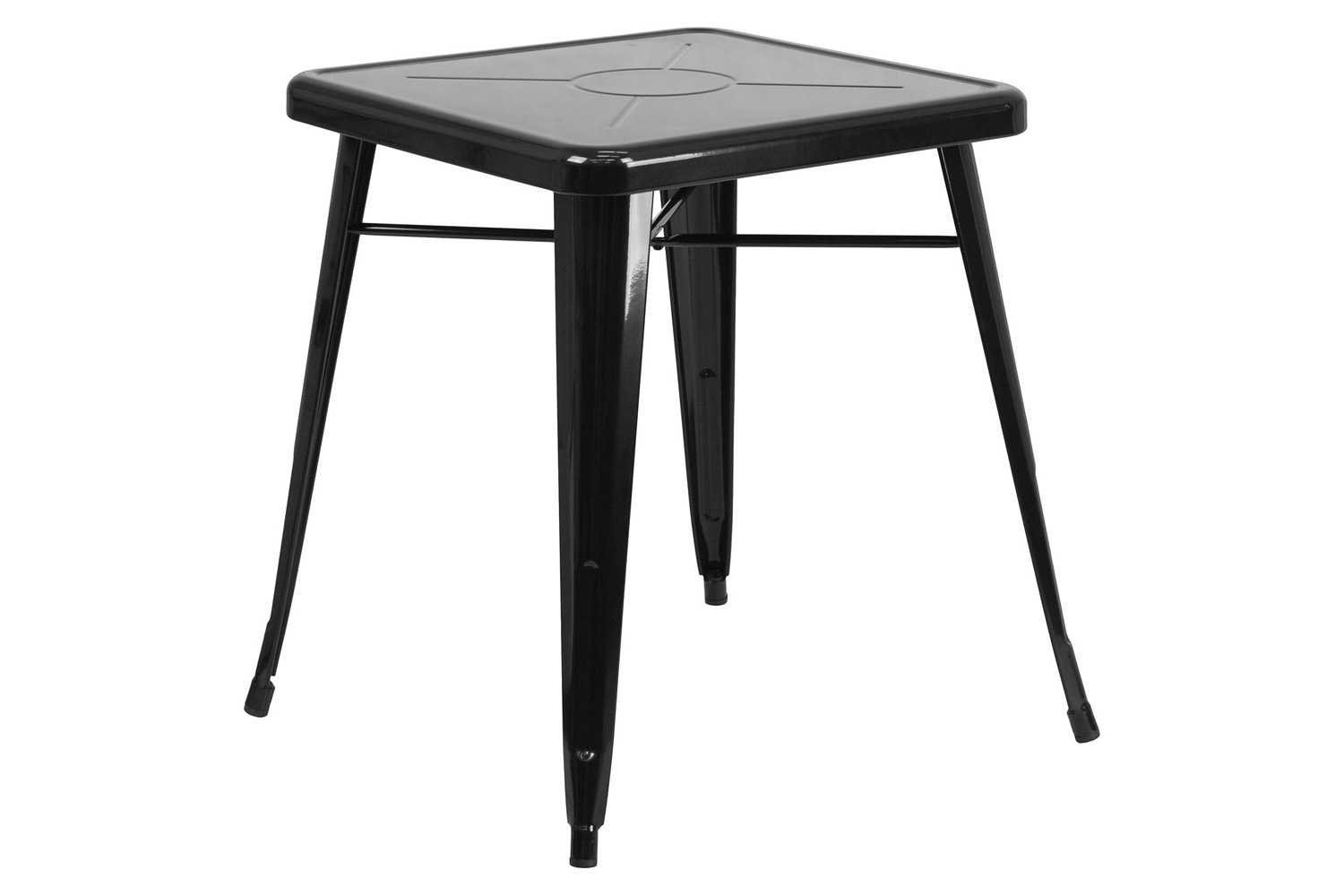 BLNK Prince Commercial Square Metal Indoor-Outdoor Table