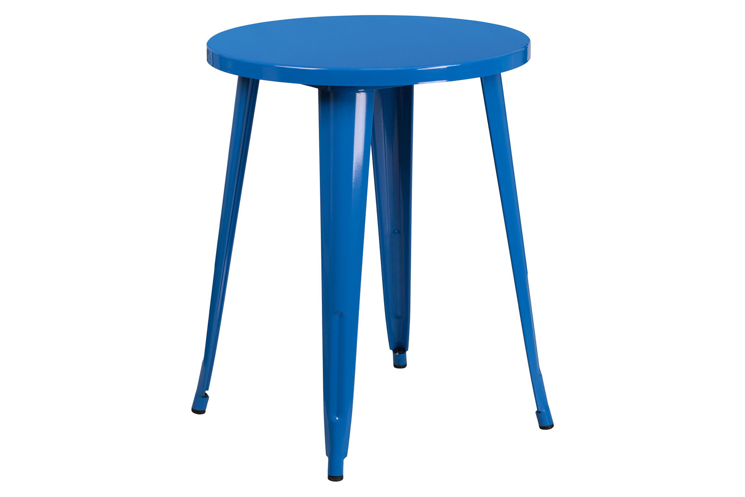 BLNK Webb Commercial Round Metal Indoor-Outdoor Table