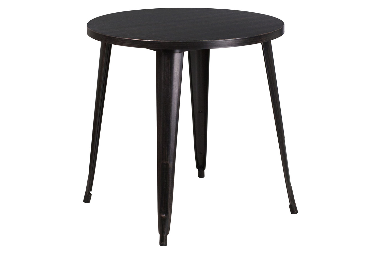 BLNK Jeffrey Commercial Round Metal Indoor-Outdoor Table