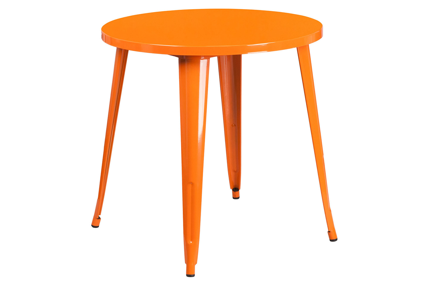 BLNK Jeffrey Commercial Round Metal Indoor-Outdoor Table