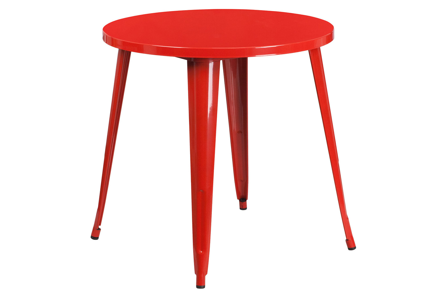 BLNK Jeffrey Commercial Round Metal Indoor-Outdoor Table