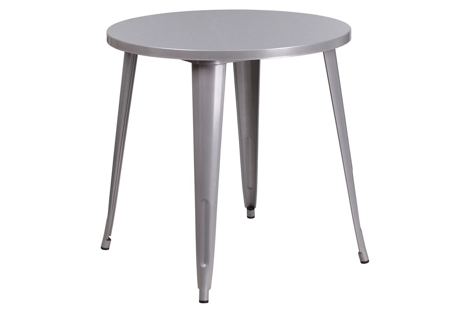 BLNK Jeffrey Commercial Round Metal Indoor-Outdoor Table