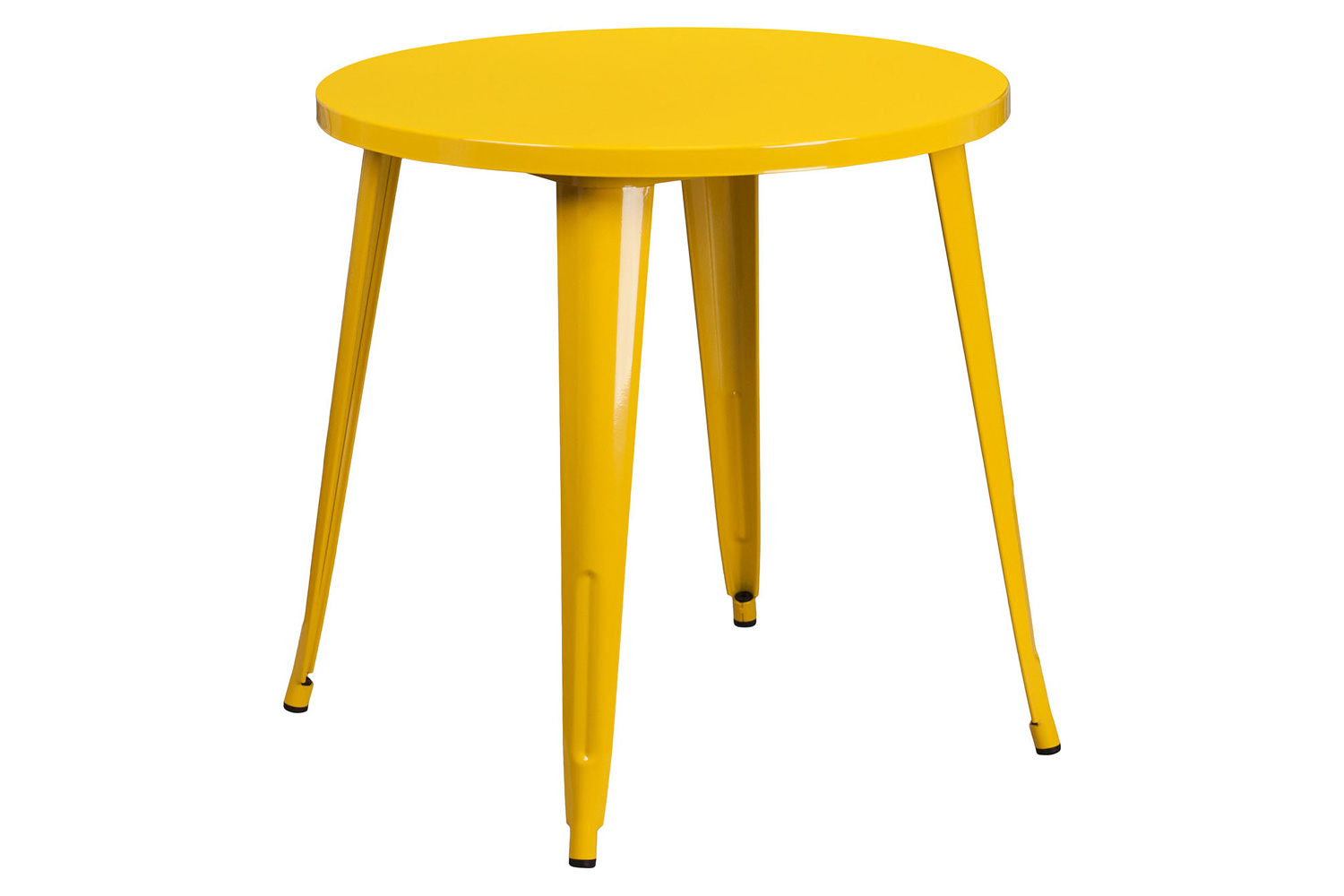 BLNK Jeffrey Commercial Round Metal Indoor-Outdoor Table