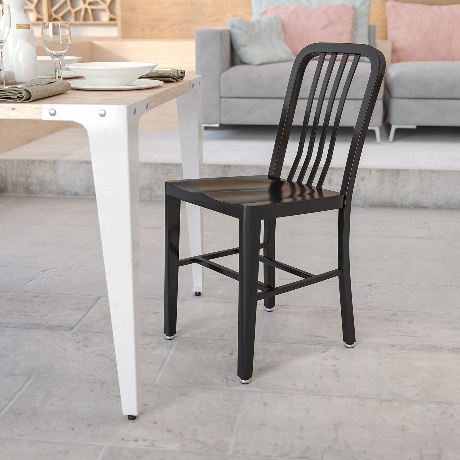 BLNK Gael Commercial Metal Indoor-Outdoor Chair