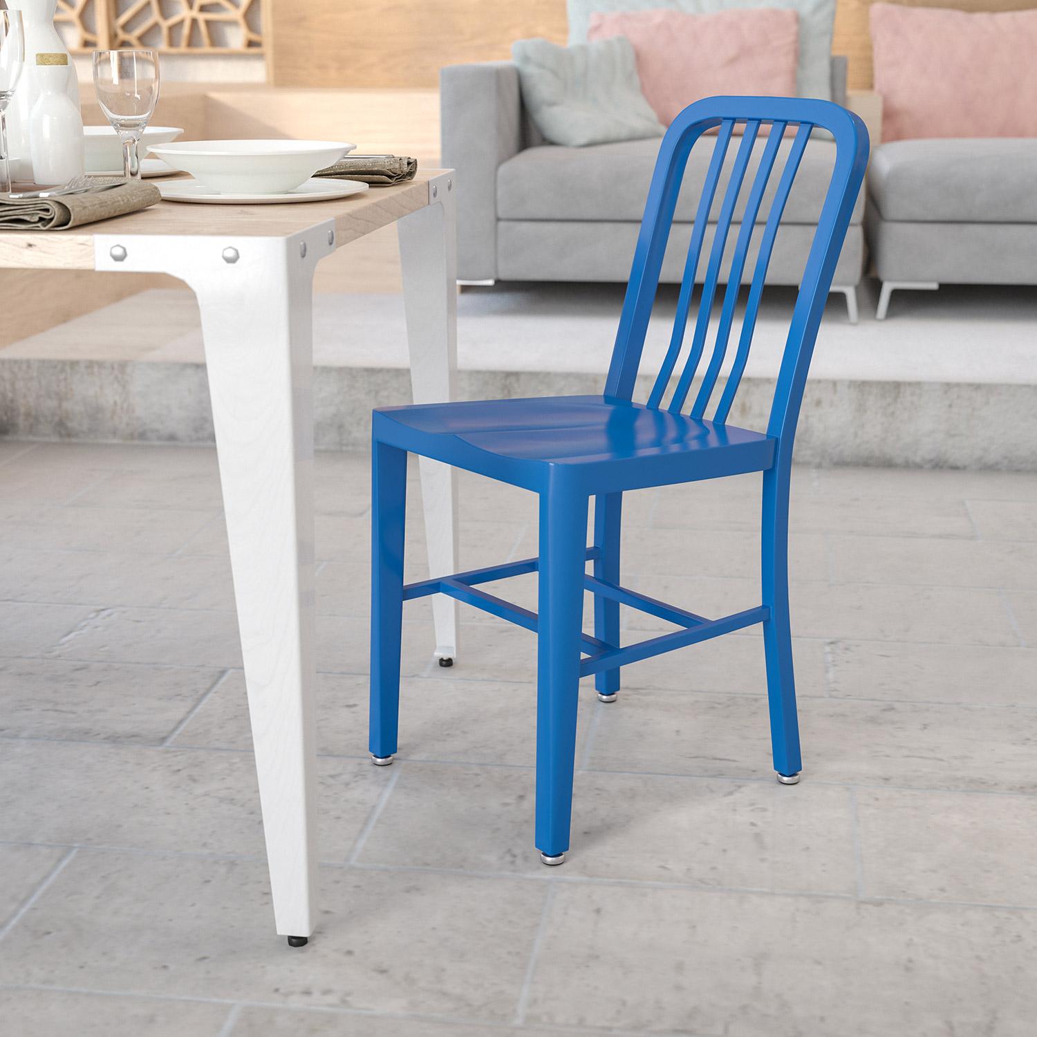 BLNK Gael Commercial Metal Indoor-Outdoor Chair