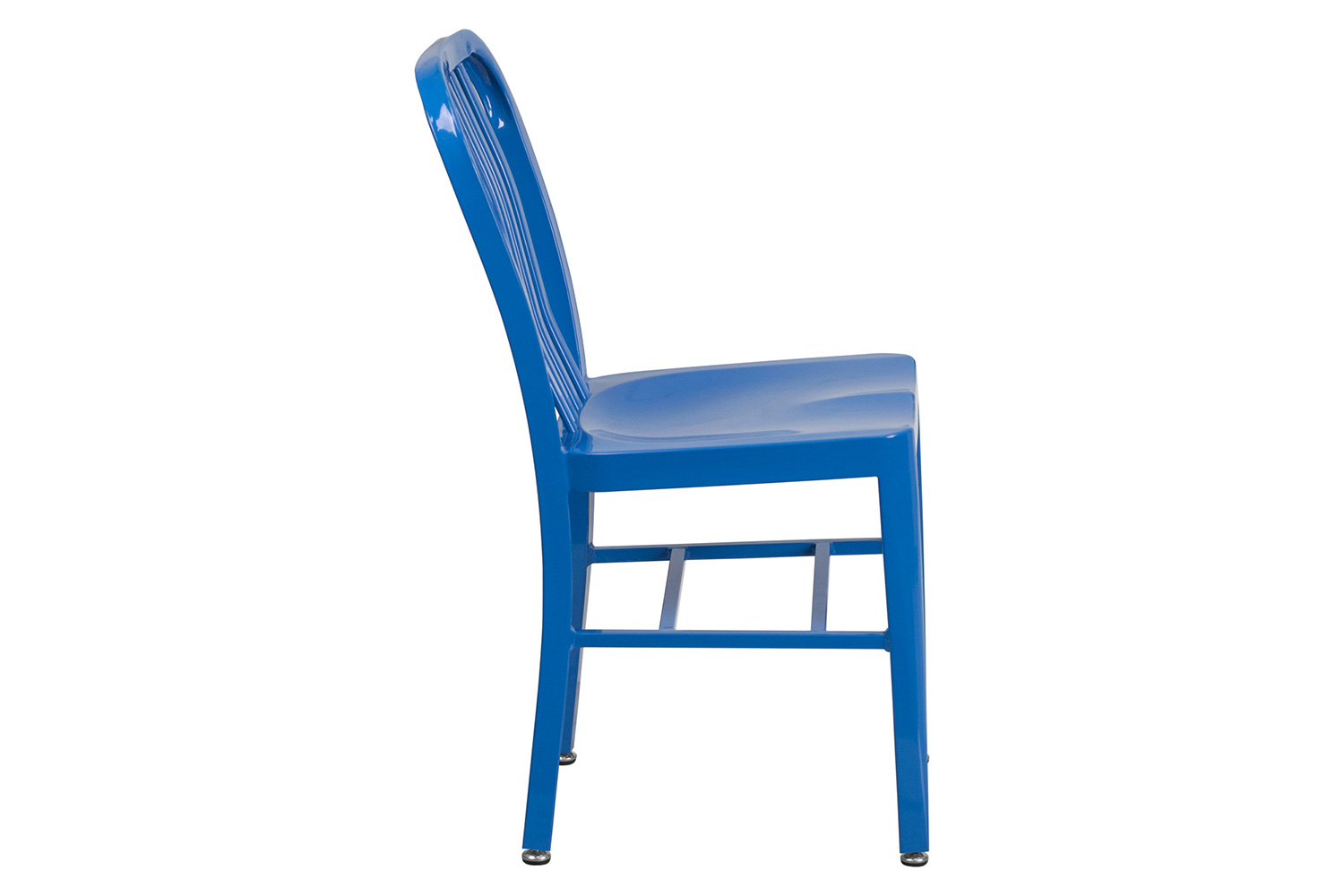 BLNK Gael Commercial Metal Indoor-Outdoor Chair - Blue