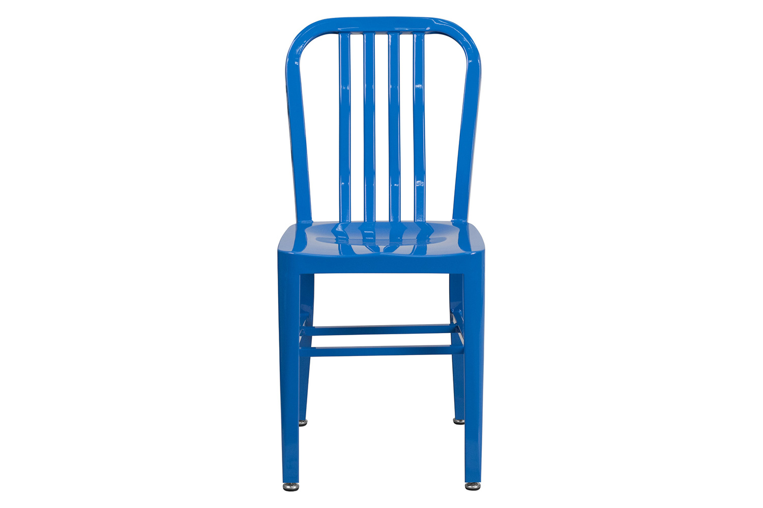 BLNK Gael Commercial Metal Indoor-Outdoor Chair - Blue