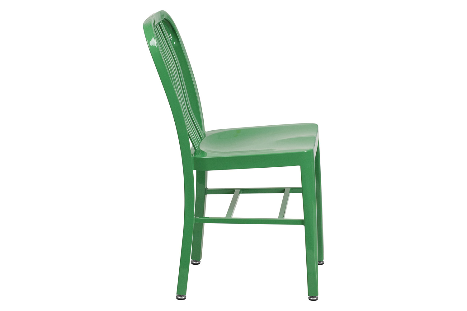 BLNK Gael Commercial Metal Indoor-Outdoor Chair - Green