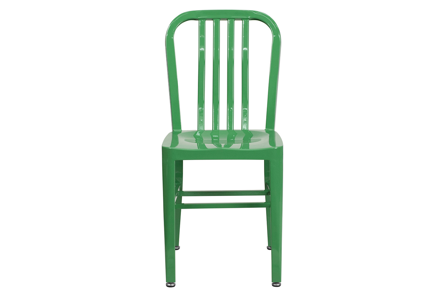 BLNK Gael Commercial Metal Indoor-Outdoor Chair - Green