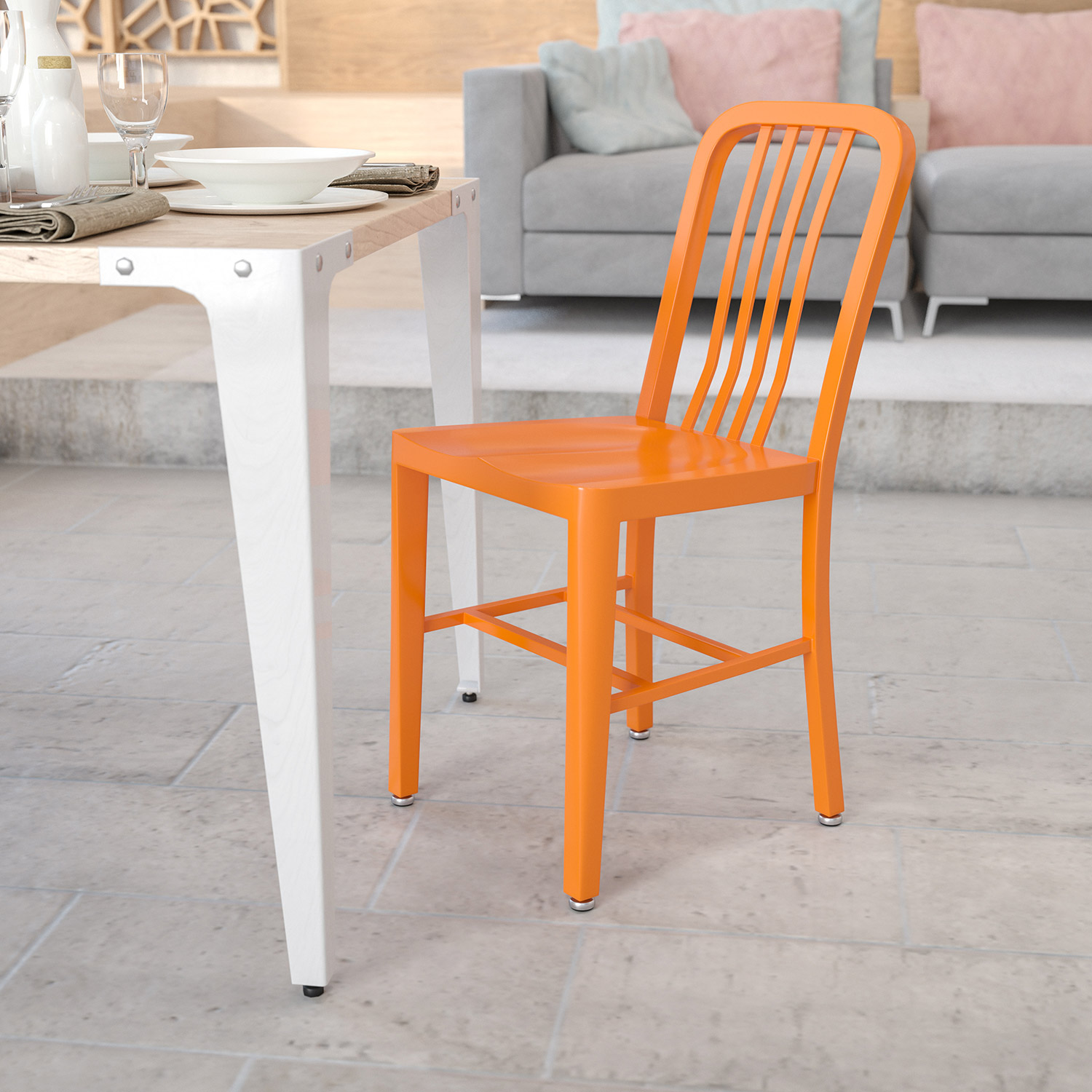 BLNK Gael Commercial Metal Indoor-Outdoor Chair