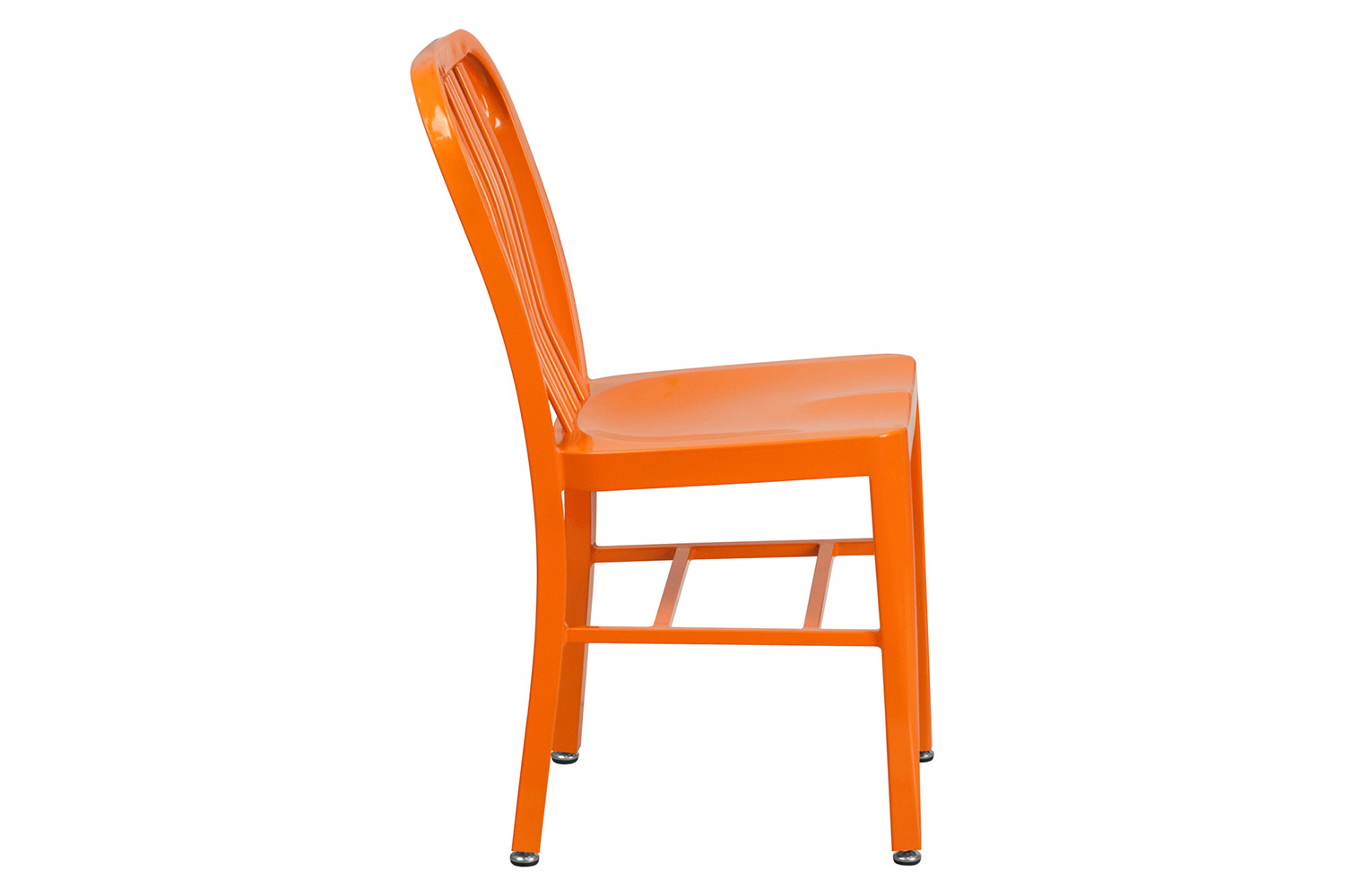 BLNK Gael Commercial Metal Indoor-Outdoor Chair - Orange