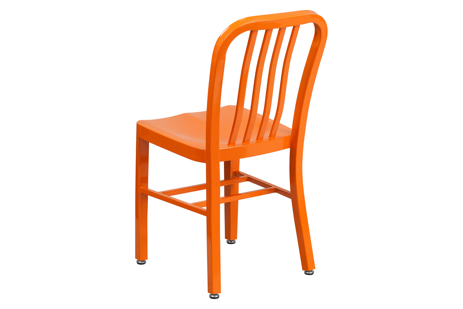 BLNK Gael Commercial Metal Indoor-Outdoor Chair - Orange