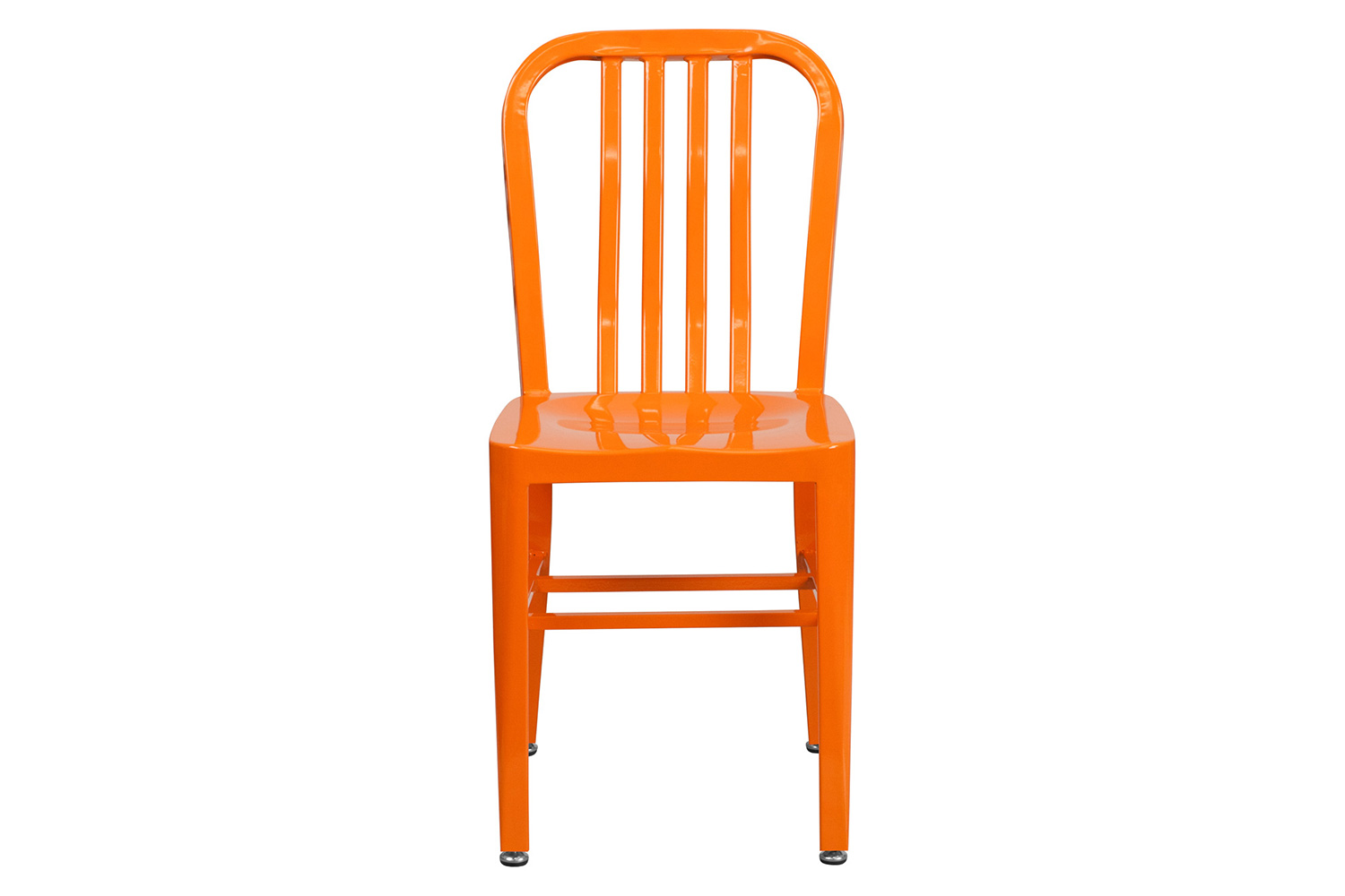 BLNK Gael Commercial Metal Indoor-Outdoor Chair - Orange