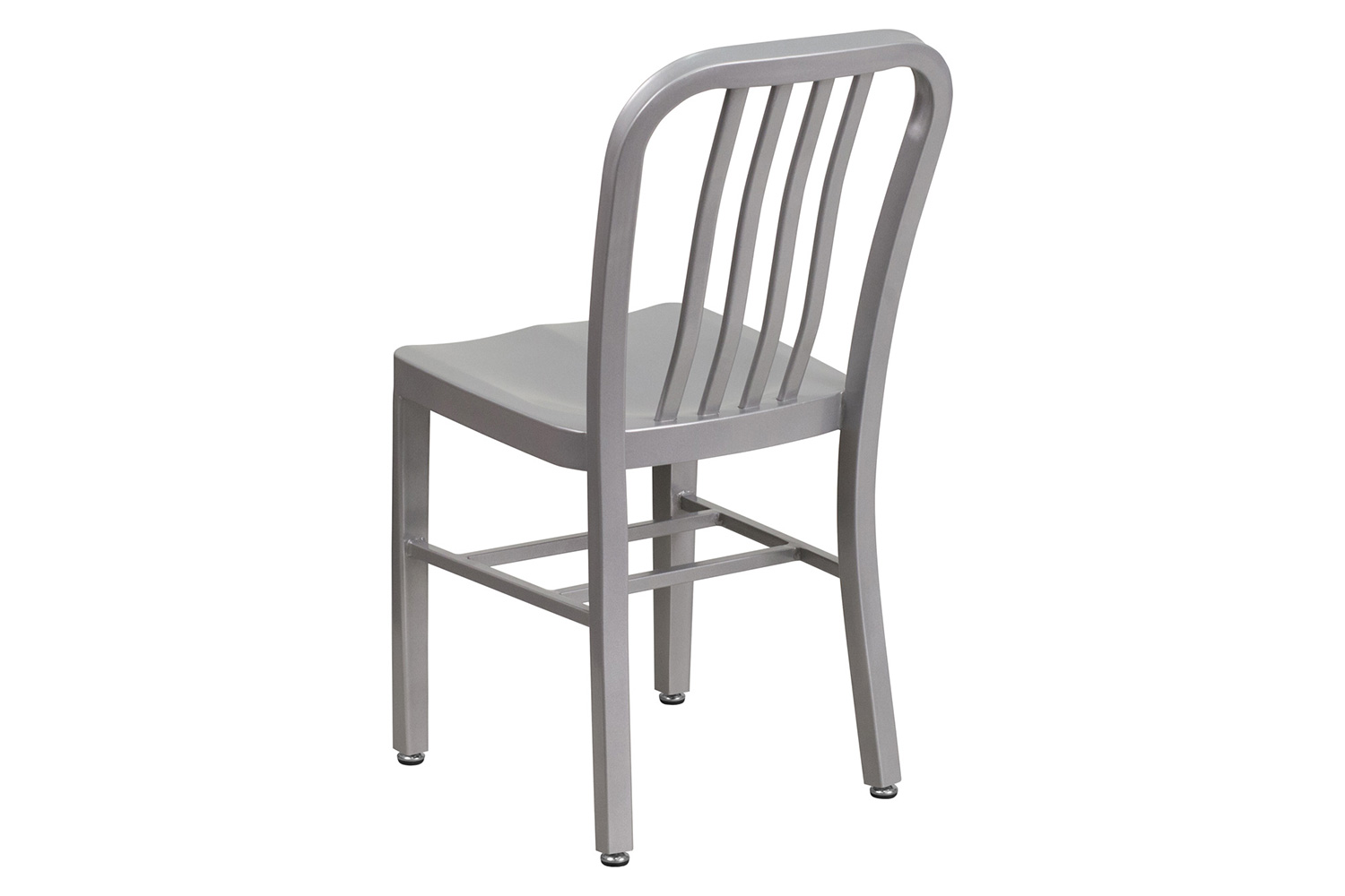 BLNK Gael Commercial Metal Indoor-Outdoor Chair - Silver