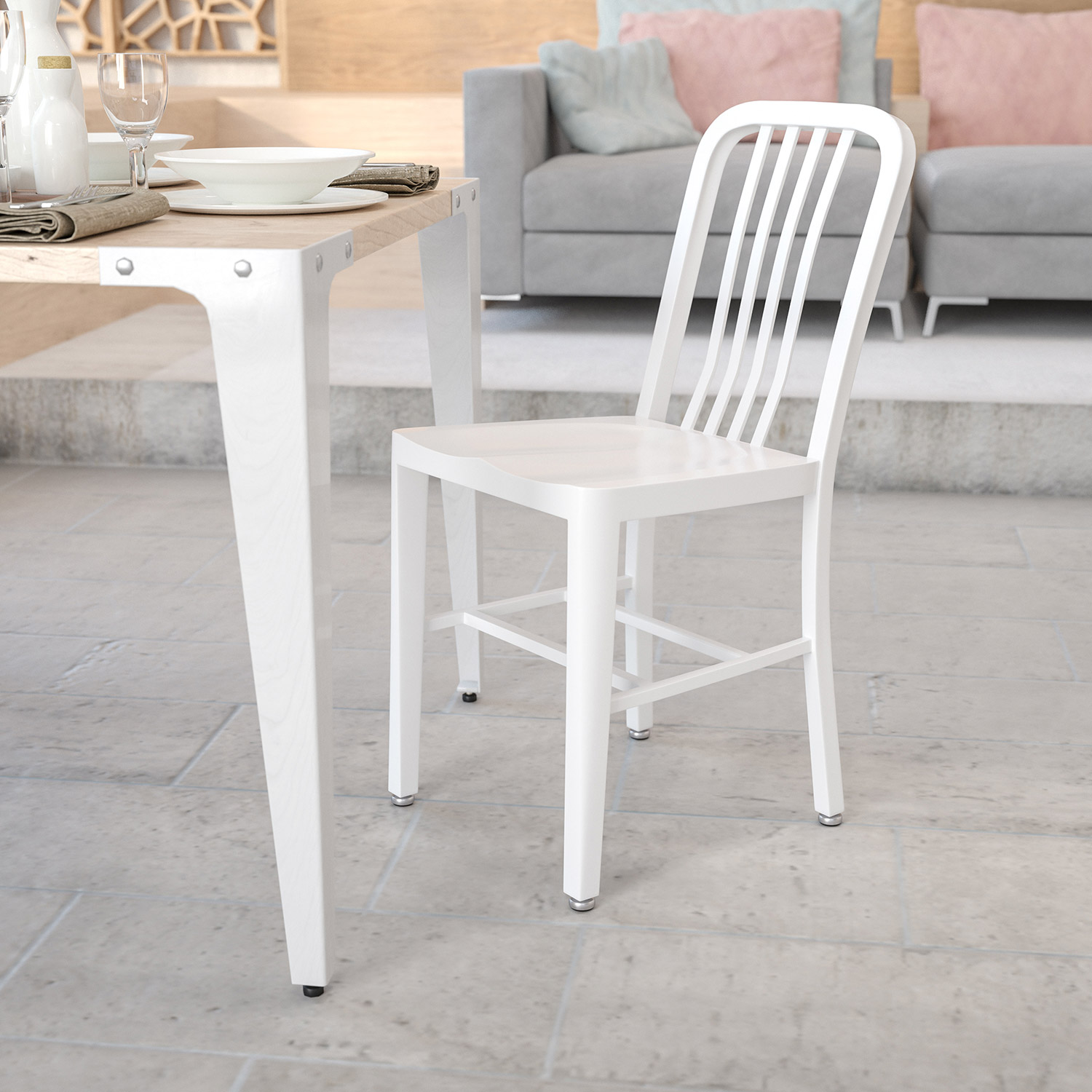 BLNK Gael Commercial Metal Indoor-Outdoor Chair