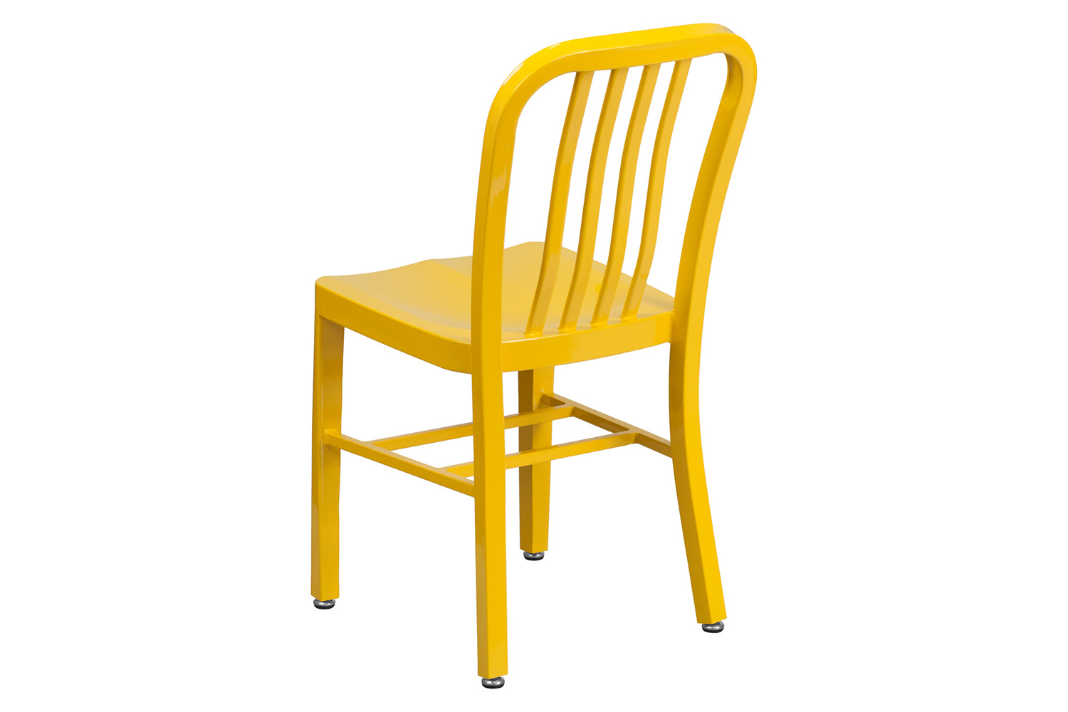 BLNK Gael Commercial Metal Indoor-Outdoor Chair - Yellow