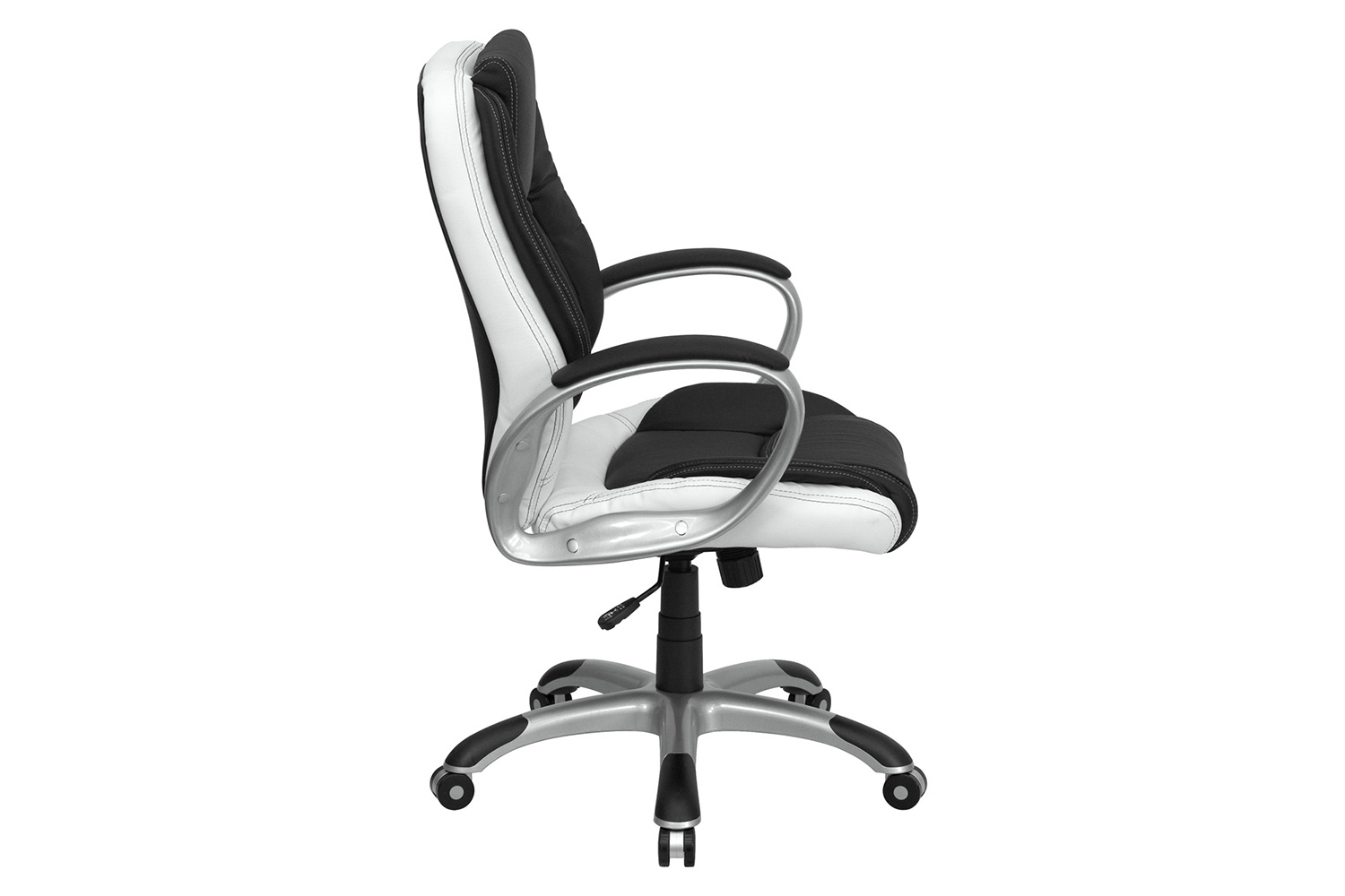 BLNK - LeatherSoft Mid-Back Executive Swivel Office Chair with Arms