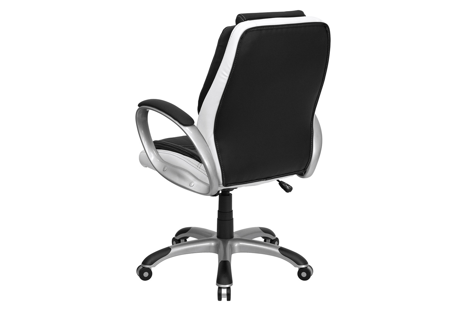 BLNK - LeatherSoft Mid-Back Executive Swivel Office Chair with Arms