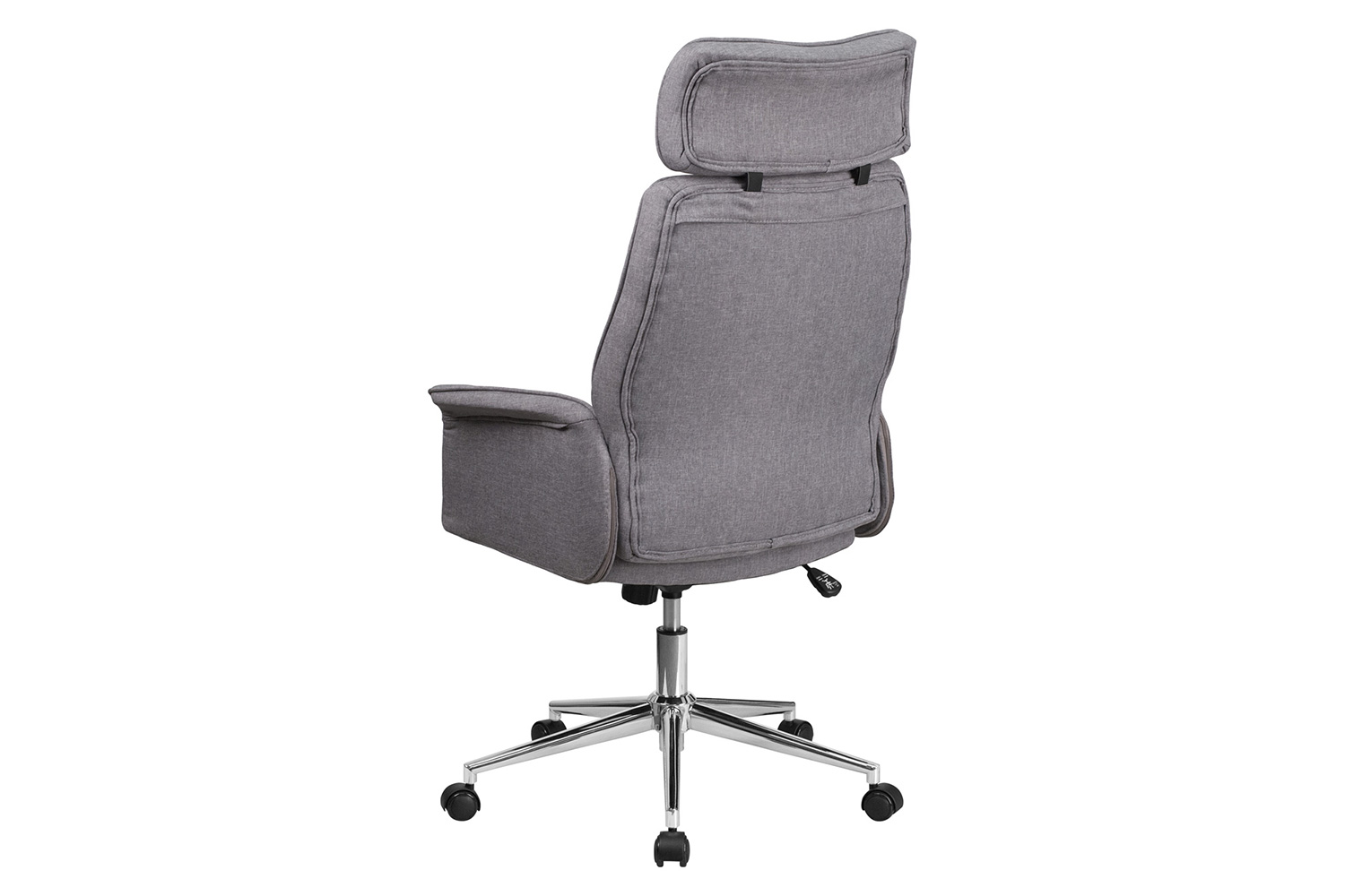 BLNK - Fabric High Back Executive Swivel Office Chair with Chrome Base and Fully Upholstered Arms