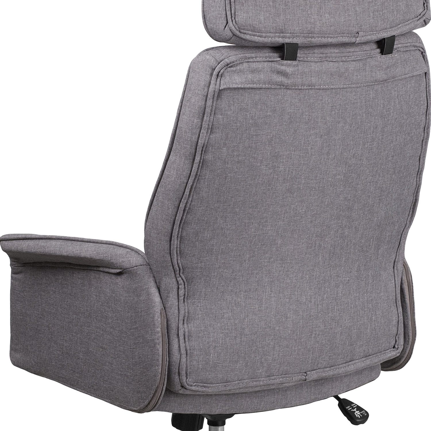 BLNK - Fabric High Back Executive Swivel Office Chair with Chrome Base and Fully Upholstered Arms