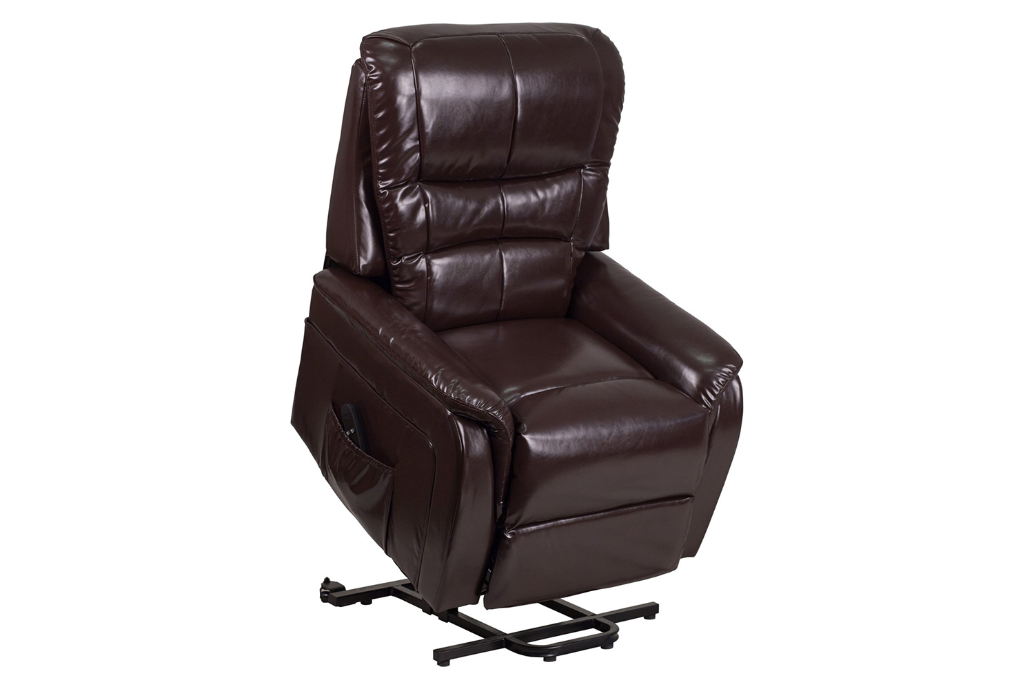 BLNK HERCULES Series LeatherSoft Remote Powered Lift Recliner for Elderly - Brown