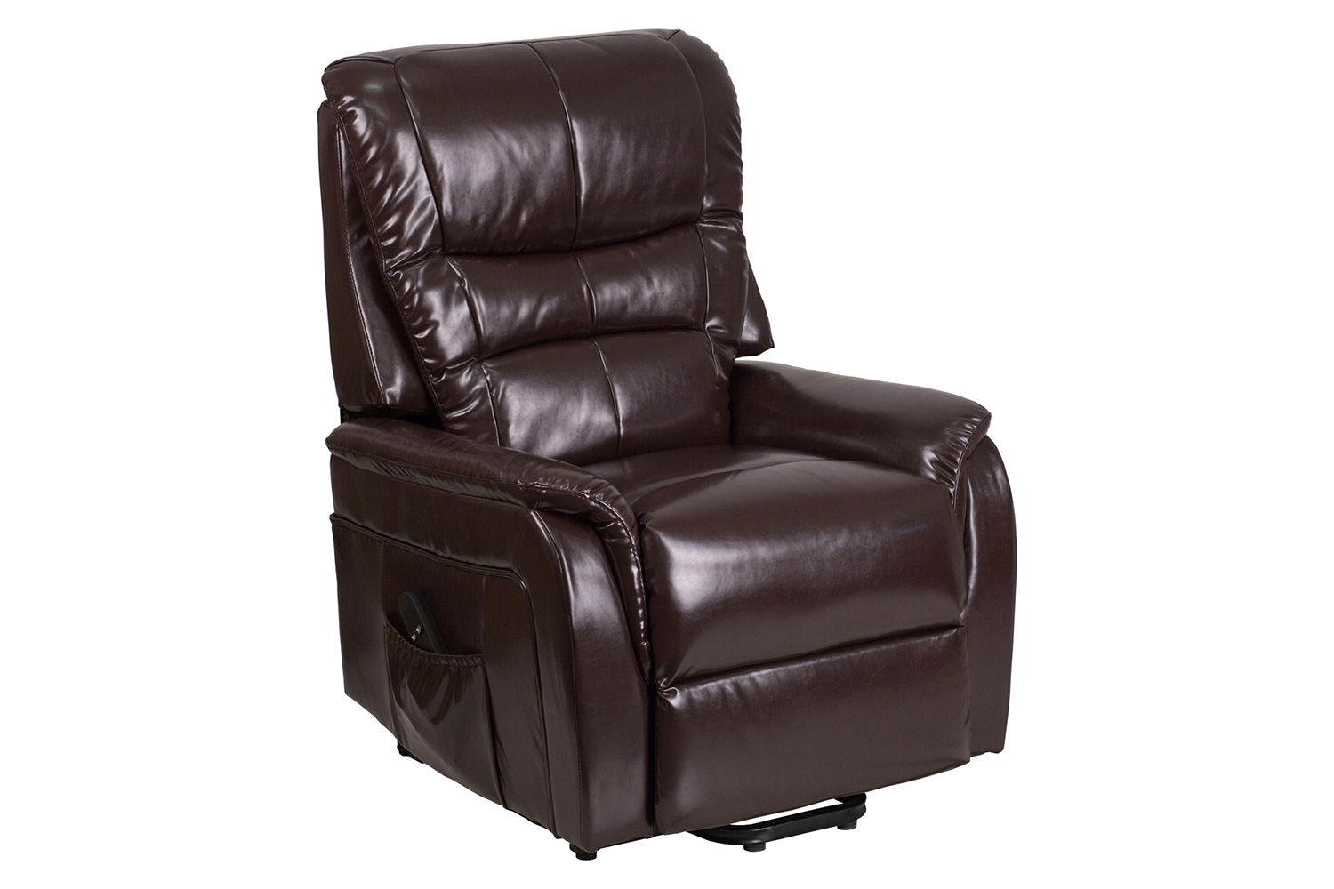 BLNK HERCULES Series LeatherSoft Remote Powered Lift Recliner for Elderly - Brown