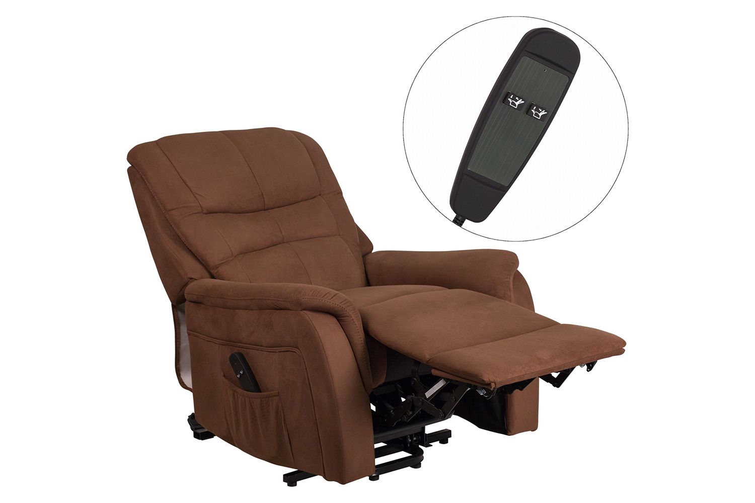 BLNK - HERCULES Series Microfiber Remote Powered Lift Recliner for Elderly