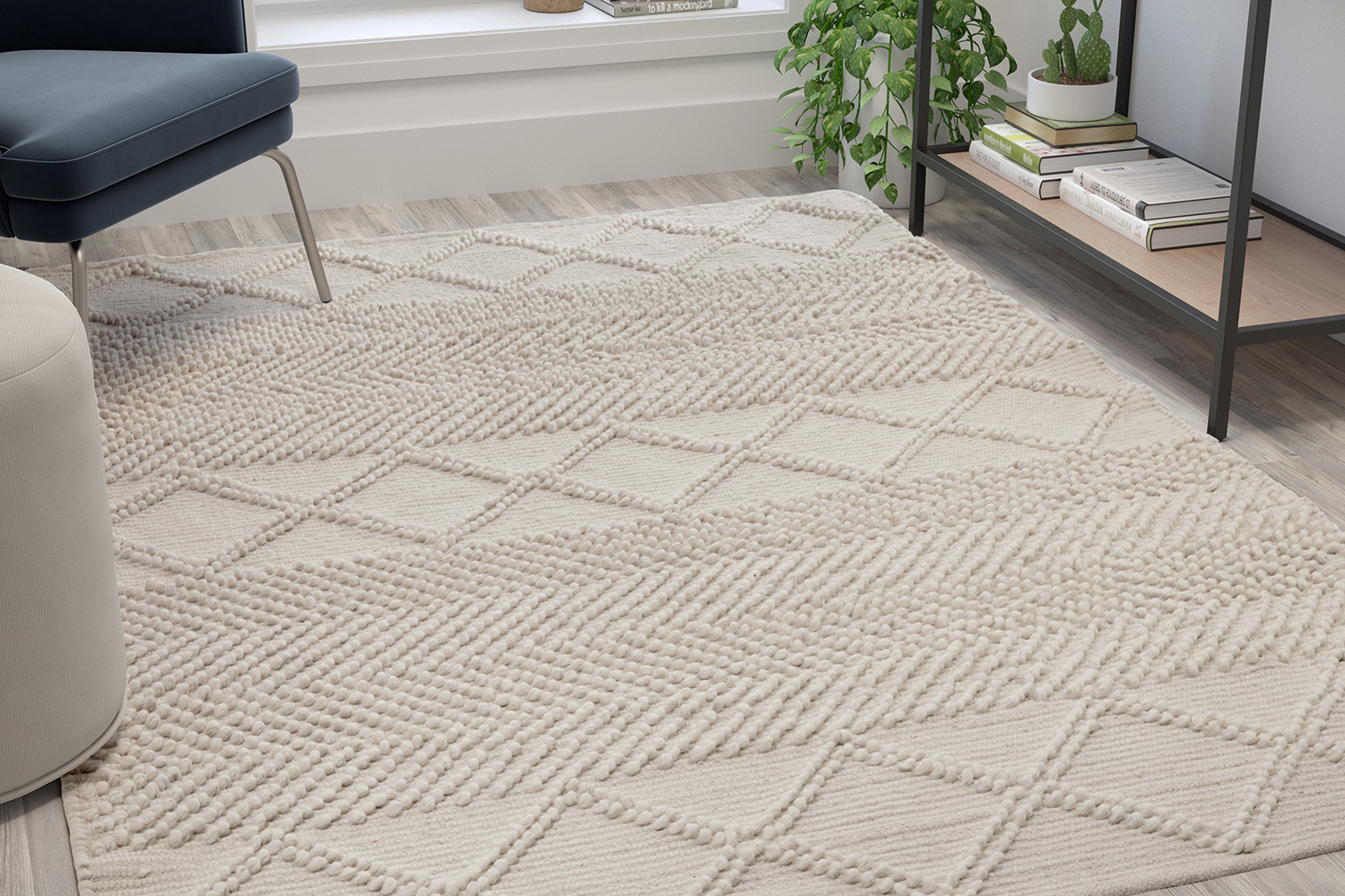 BLNK - Melissa Geometric Hand Woven Area Rug