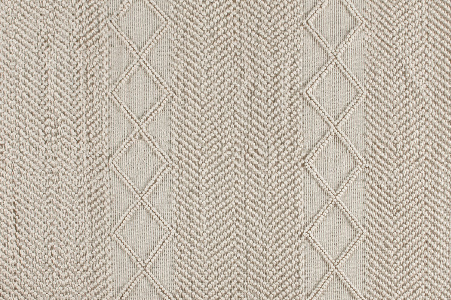 BLNK Melissa Geometric Hand Woven Area Rug - Ivory/White, 8'W x 10'L