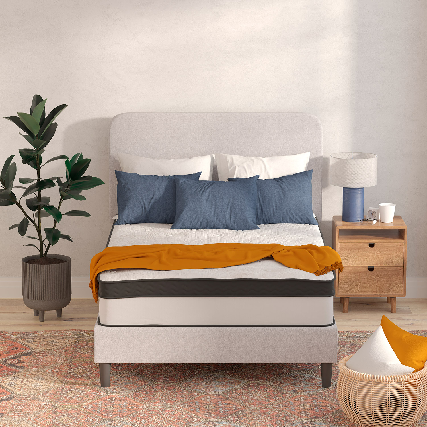 BLNK Capri Comfortable Sleep Memory Foam and Pocket Spring Mattress - Full Size