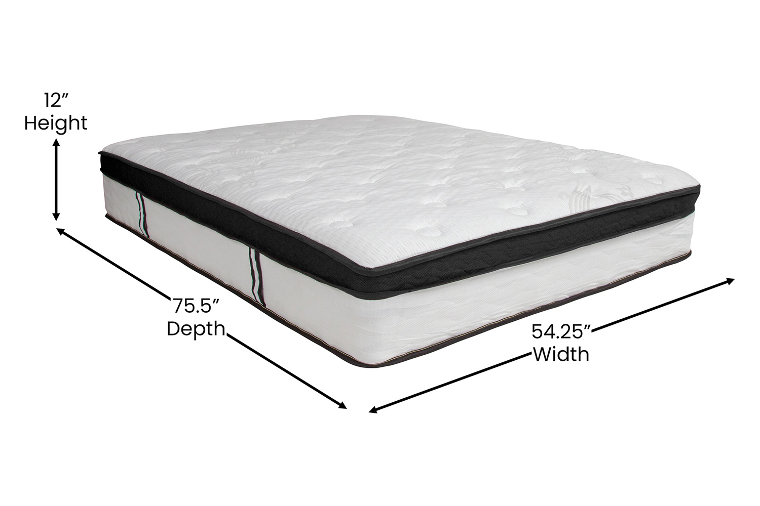 BLNK Capri Comfortable Sleep Memory Foam and Pocket Spring Mattress - Full Size