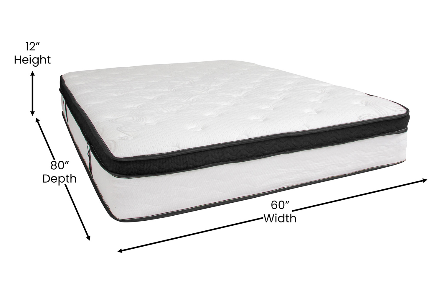 BLNK Capri Comfortable Sleep Memory Foam and Pocket Spring Mattress - Queen Size