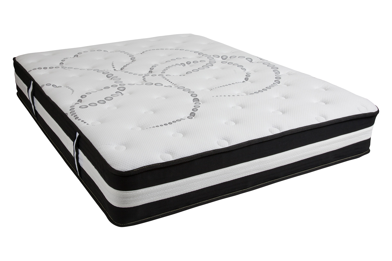 BLNK Capri Comfortable Sleep 12" Foam Pocket Spring Mattress and 2" Gel Memory Foam Topper Bundle - Queen Size