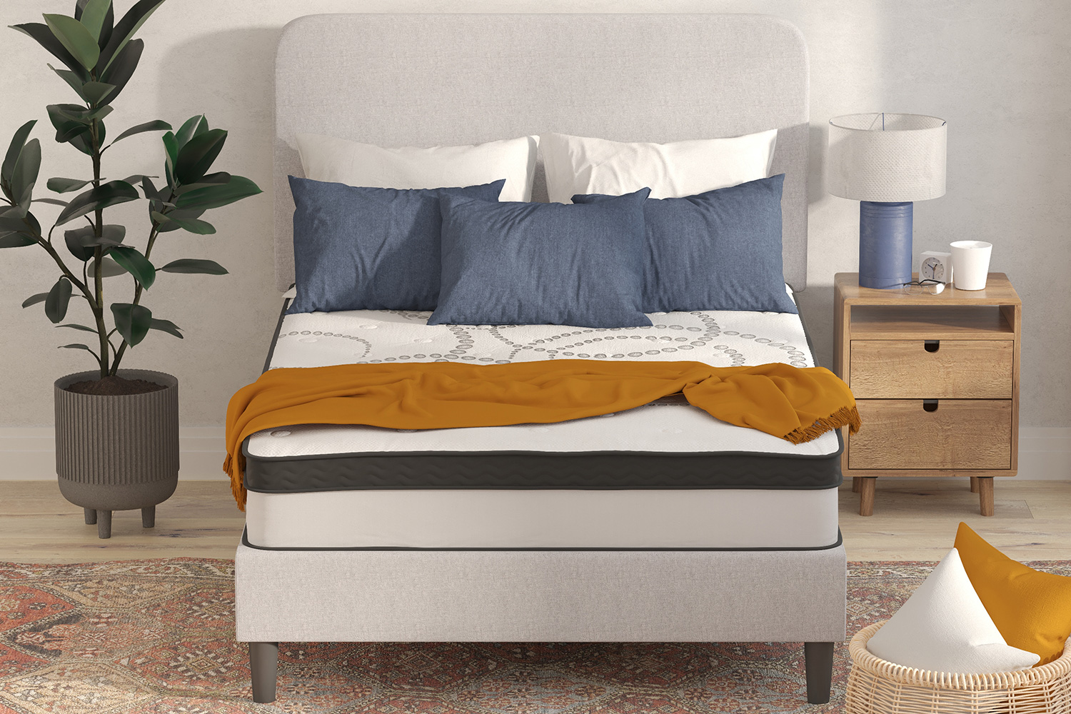 BLNK Capri Comfortable Sleep 10" Hybrid Pocket Spring Mattress - Full Size