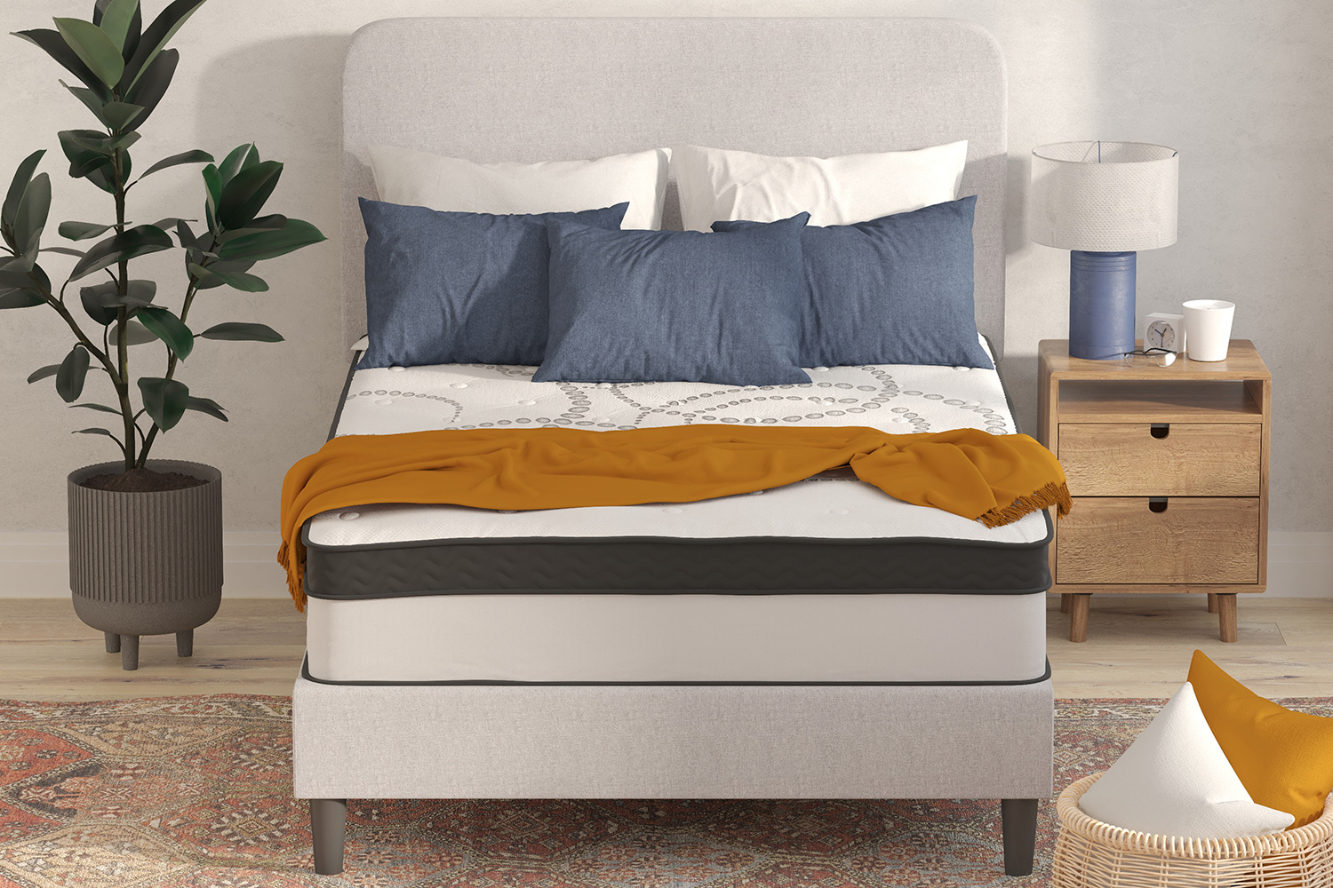 BLNK Capri Comfortable Sleep 12" Hybrid Pocket Spring Mattress