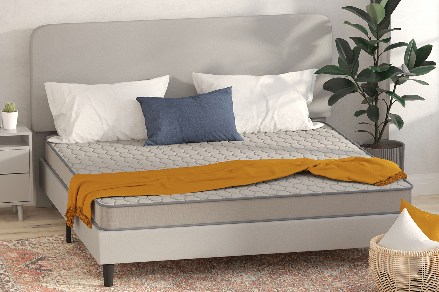 BLNK Capri Comfortable Sleep 6" Spring Mattress - King Size