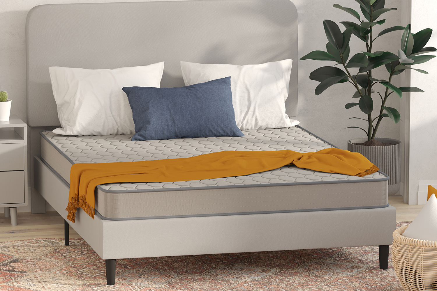 BLNK Capri Comfortable Sleep 6" Spring Mattress - Queen Size