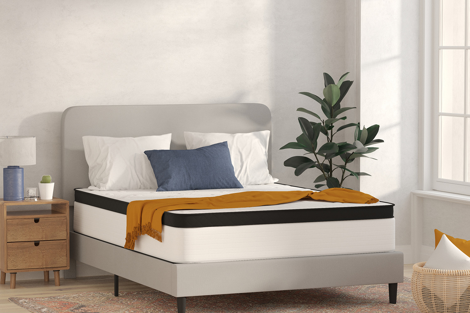 BLNK Capri Comfortable Sleep Firm 12" Hybrid Pocket Spring Mattress